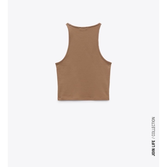 𝅺CROPPED HALTER TOP
BEIGE-PINK​​ - Picture 2 of 4